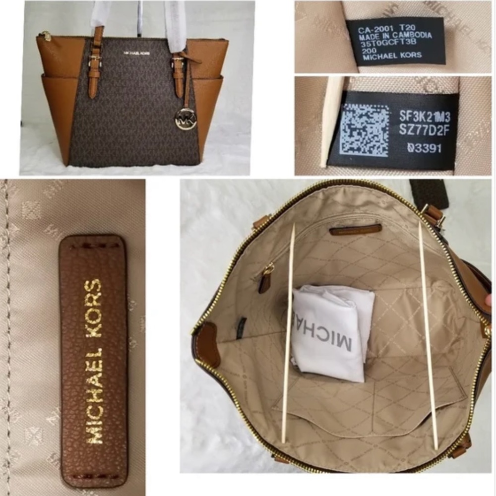 🎉Host Pick x2🎉 NWT Michael Kors Classic Charlotte Large Tote in Brown! - Picture 16 of 16